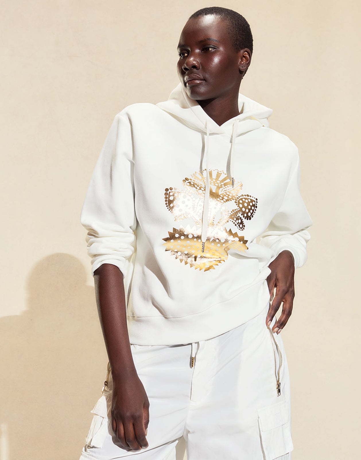 Cynthia Rowley Heart of Gold Hoodie