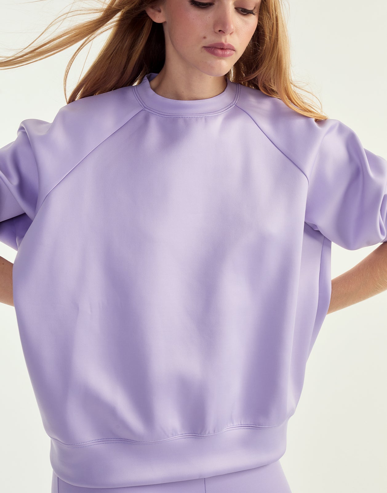 Cynthia Rowley Bonded Pullover Sweatshirt