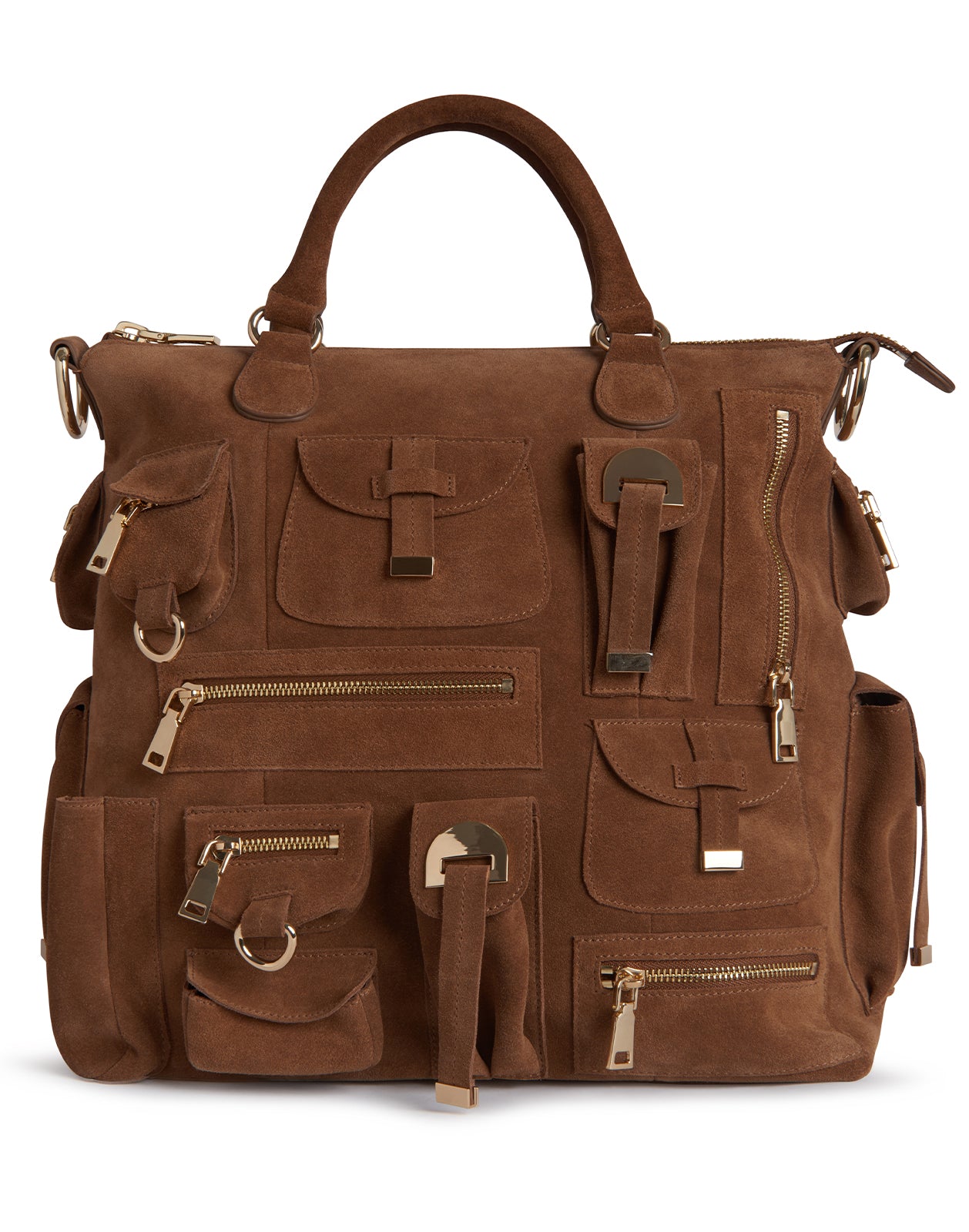 Cynthia Rowley Suede Cargo Pocket Bag
