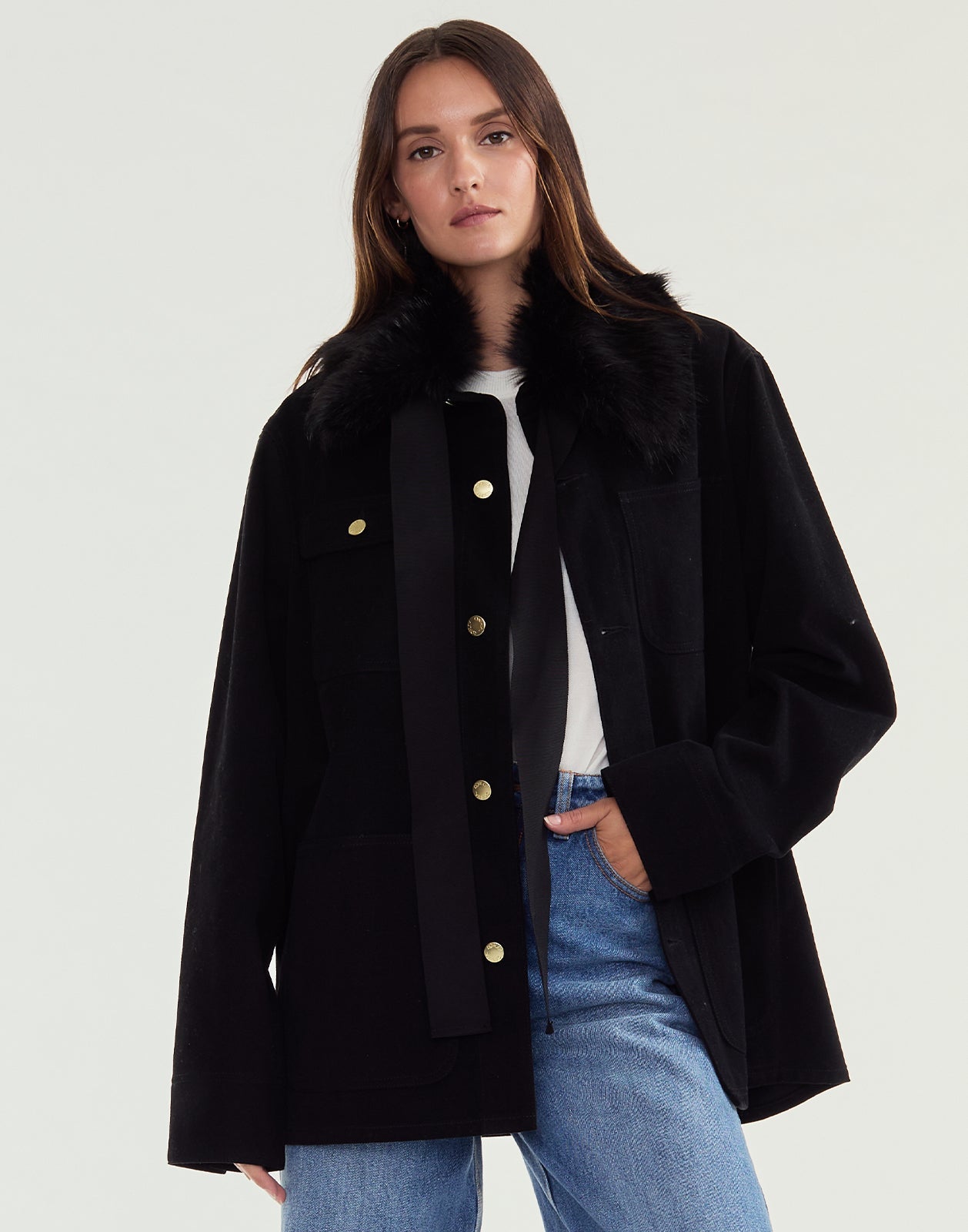 Outward Bound Field Removable Fur Collar Jacket