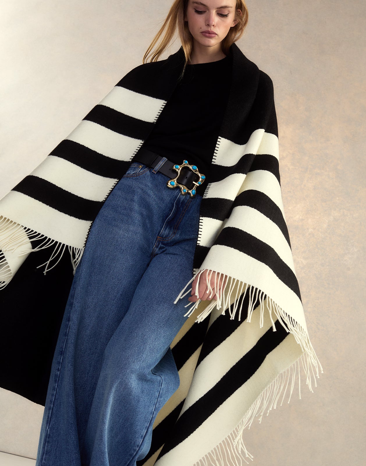 Cynthia Rowley Wool Cashmere Blanket Wrap