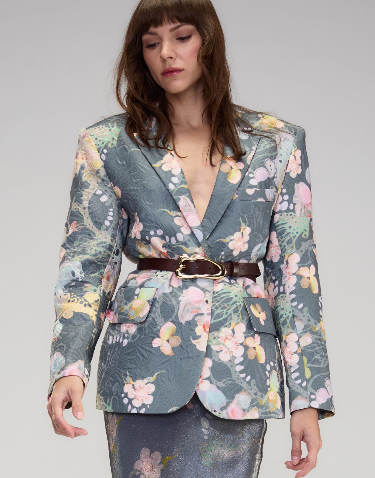 Cynthia Rowley Claude Brocade Blazer