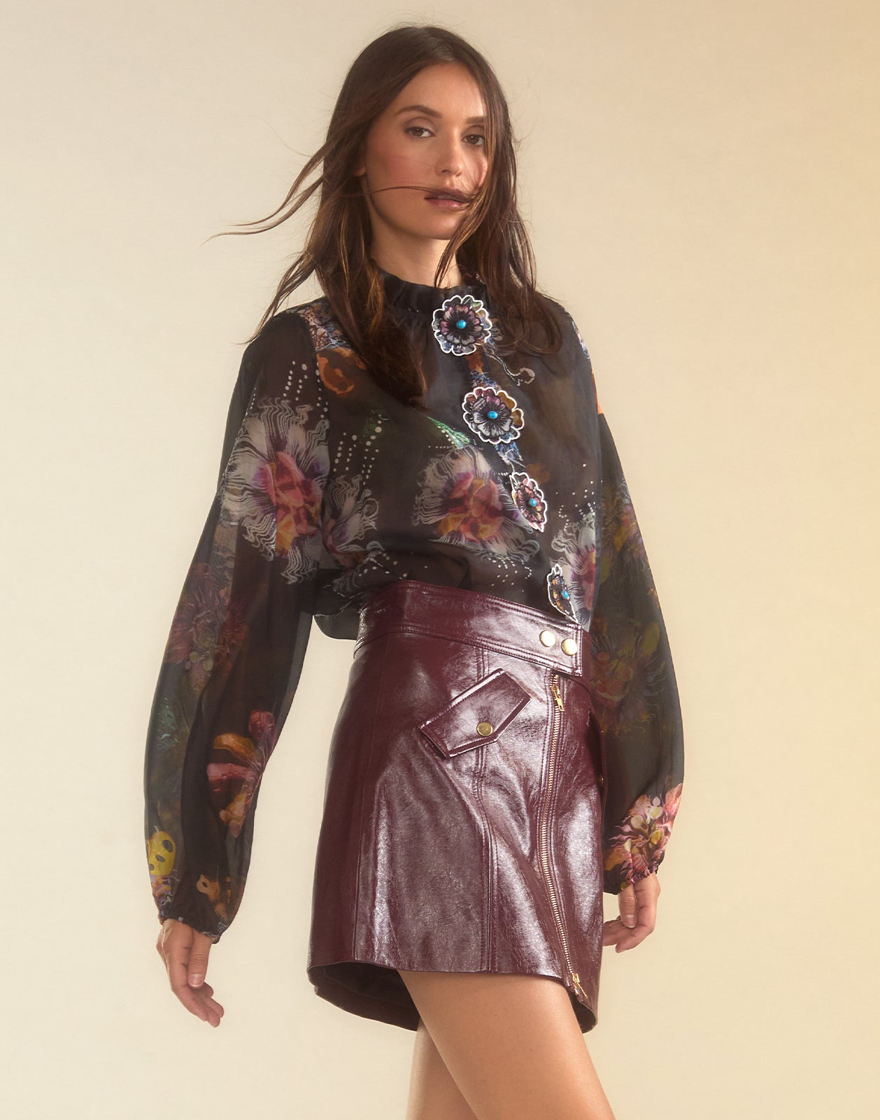 Harper Vegan Leather Skirt
