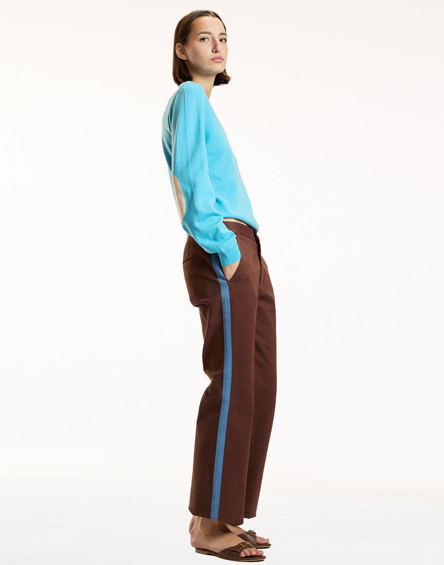 Riley Side Stripe Cropped Flare