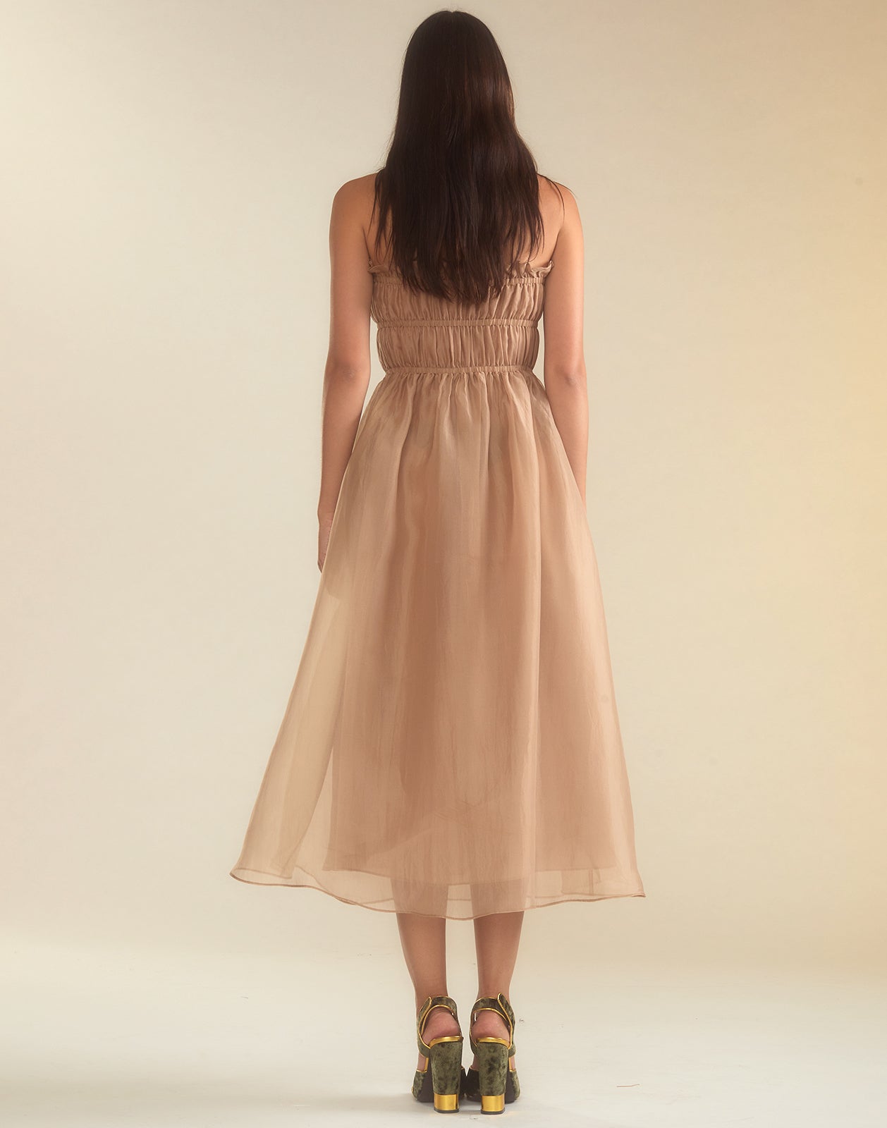 Cynthia Rowley Buckle Up Silk Organza Dress