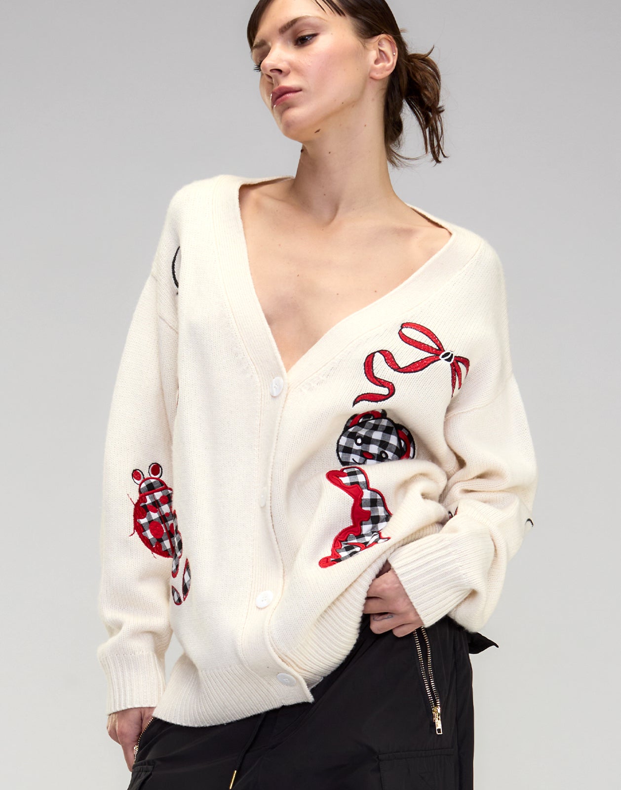 Cynthia Rowley Playful Patchwork Cardigan