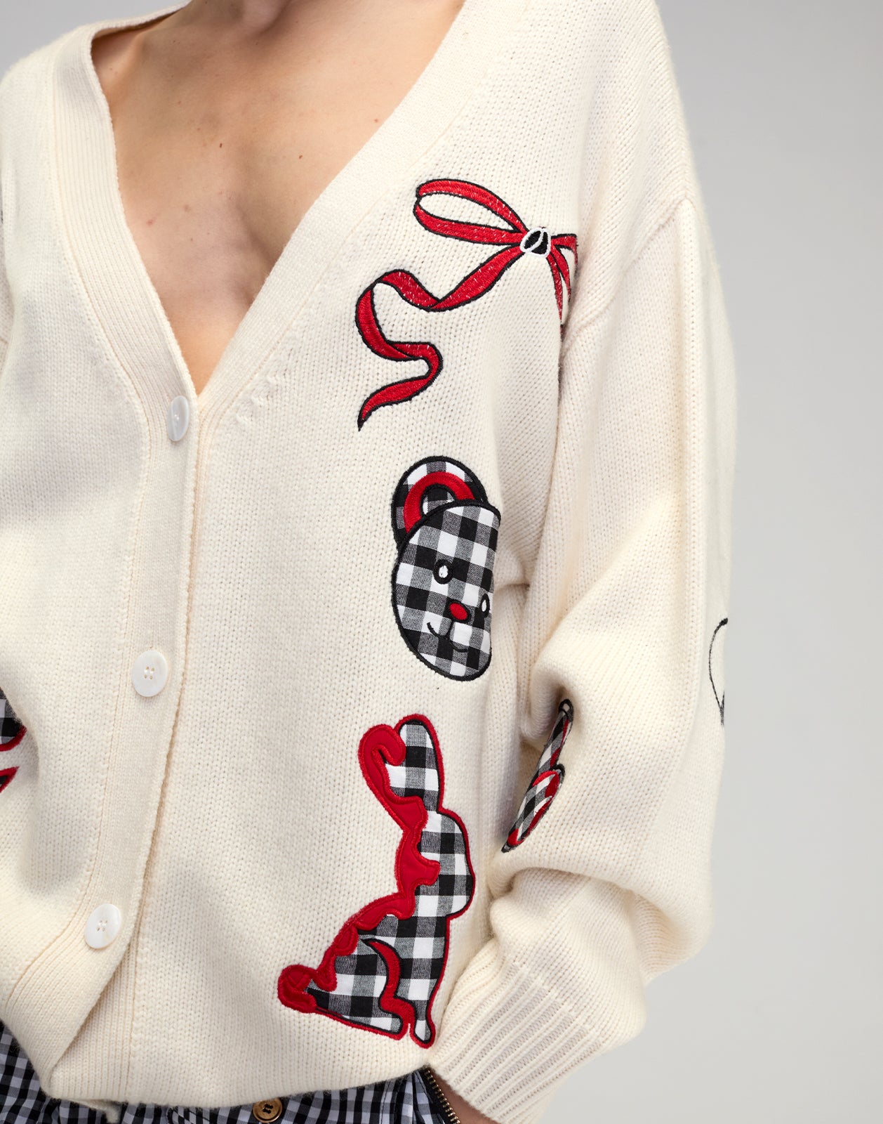 Cynthia Rowley Playful Patchwork Cardigan