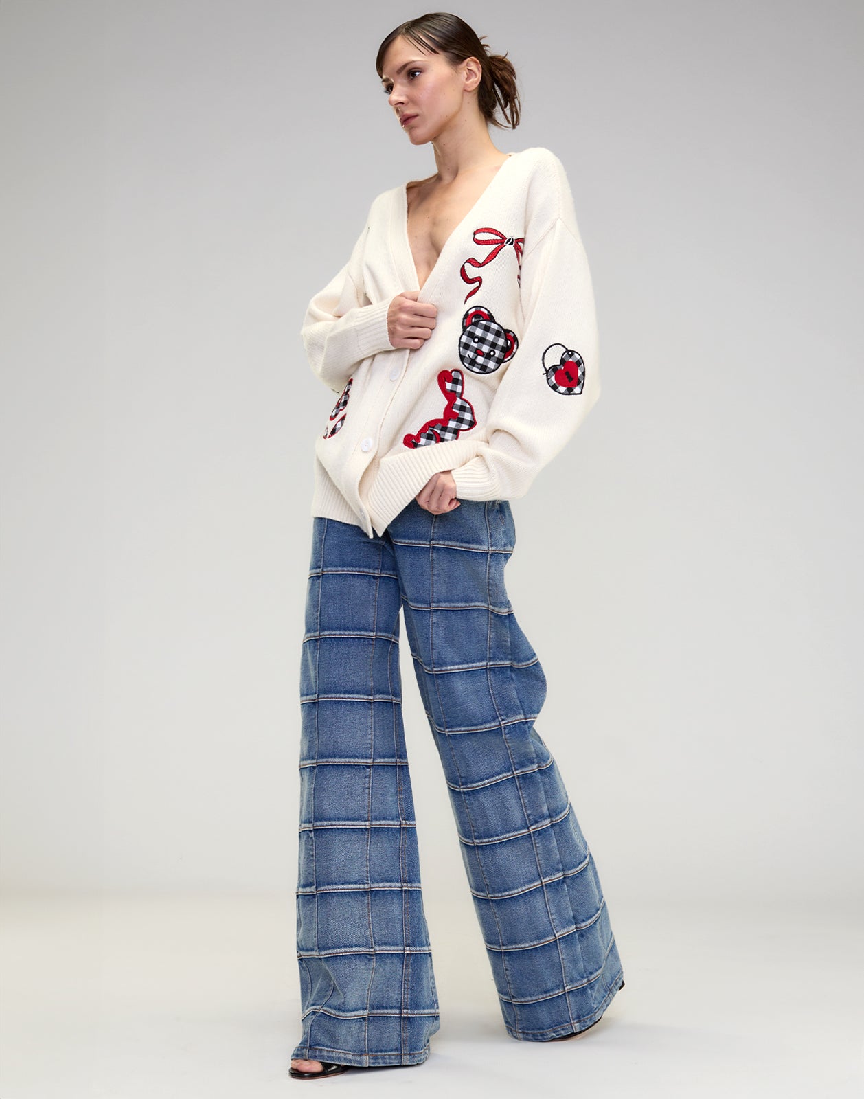 Cynthia Rowley Playful Patchwork Cardigan