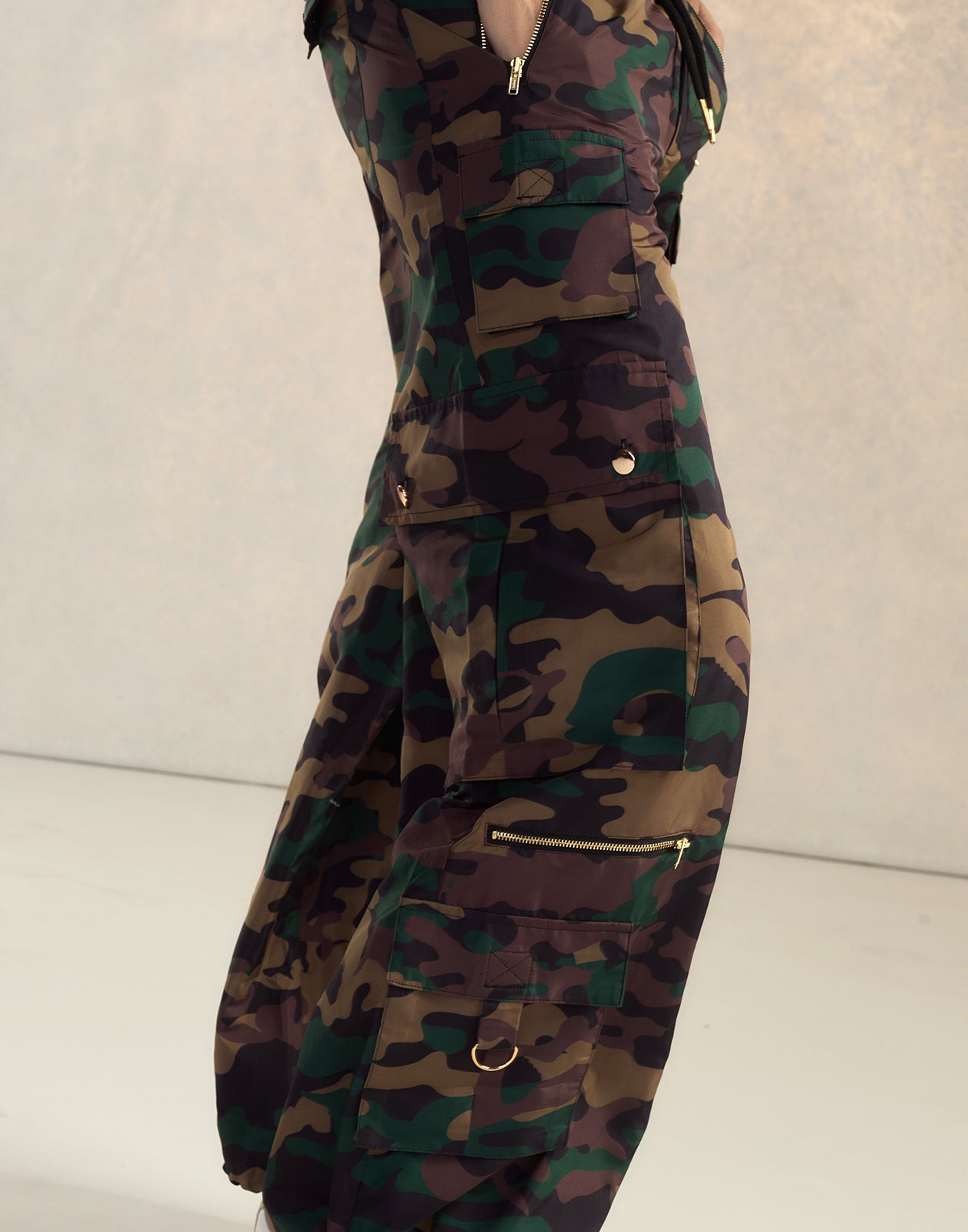 Cynthia Rowley Camouflage Cargo Pants