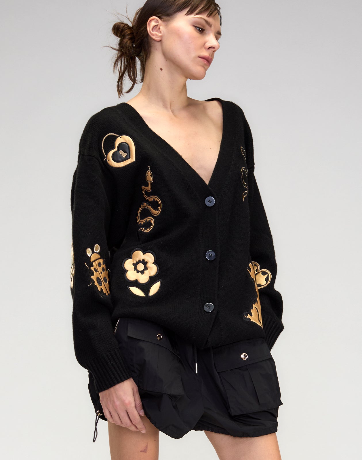 Cynthia Rowley Playful Patchwork Cardigan