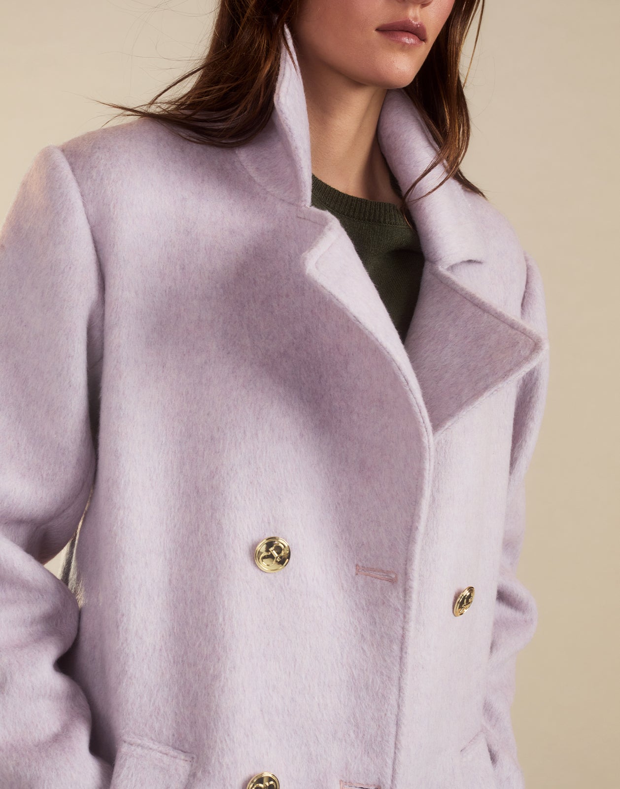 Cynthia Rowley Noa Wool Trench Coat