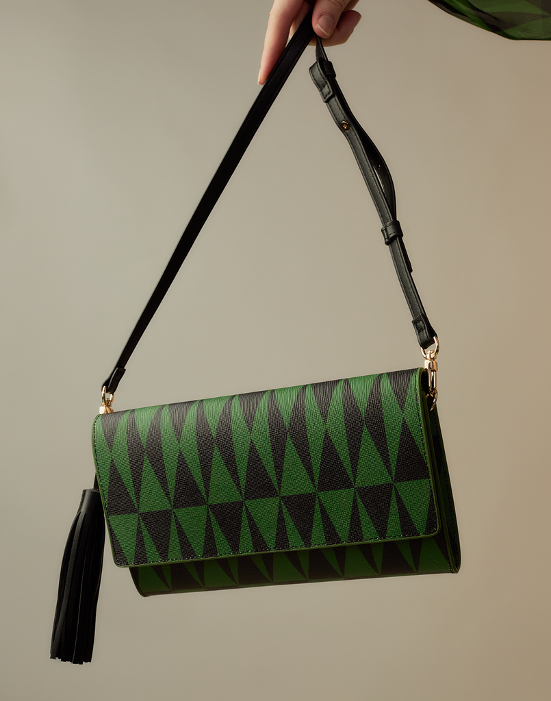 Evergreen Leather Crossbody Purse Cynthia Rowley