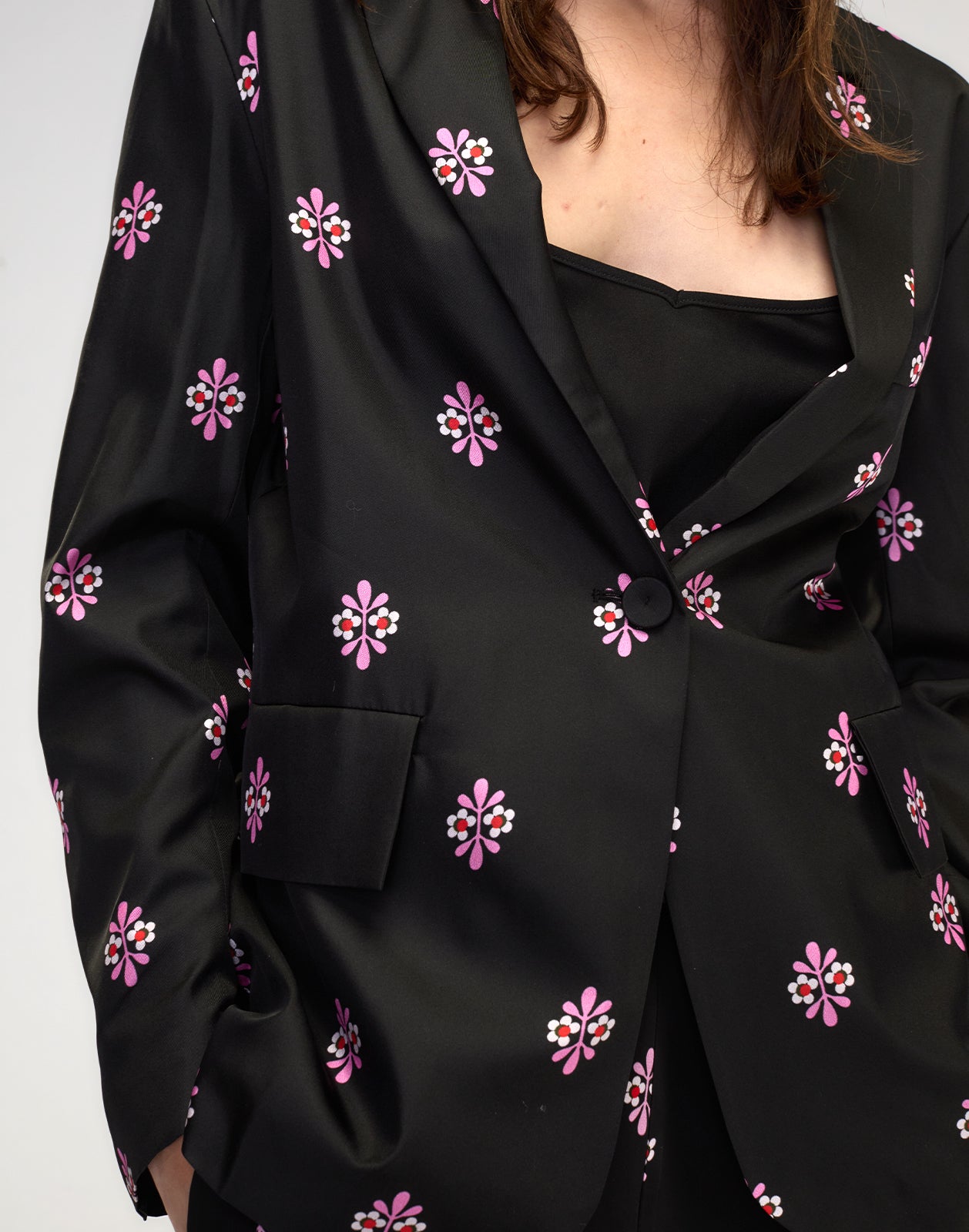 Cynthia Rowley Blake Silk Twill Blazer