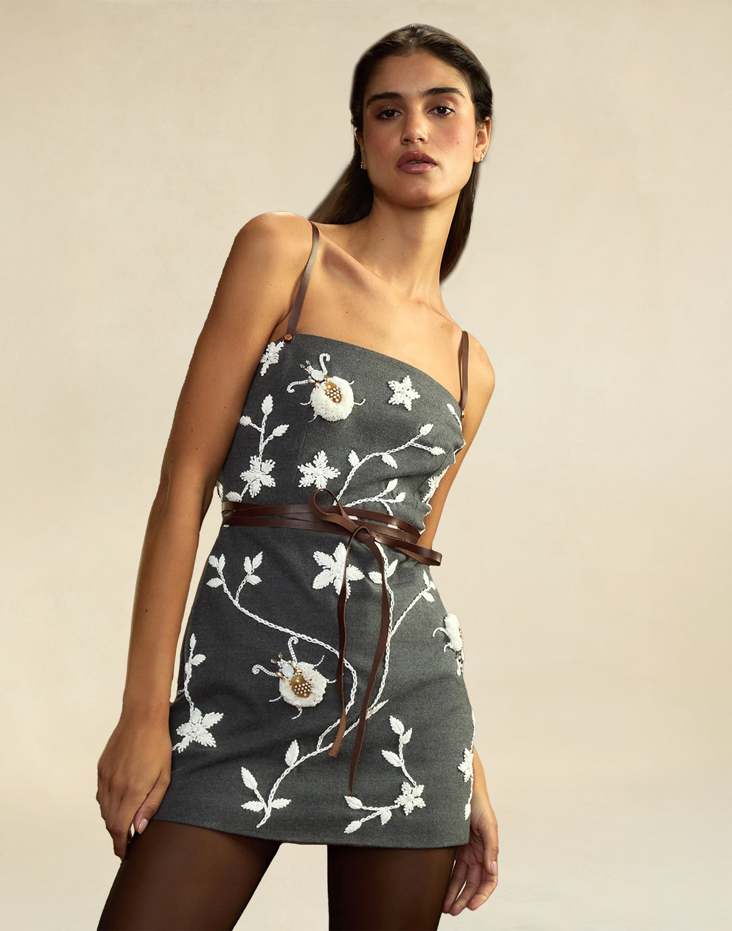 Cynthia Rowley Fleur Embellished Dress