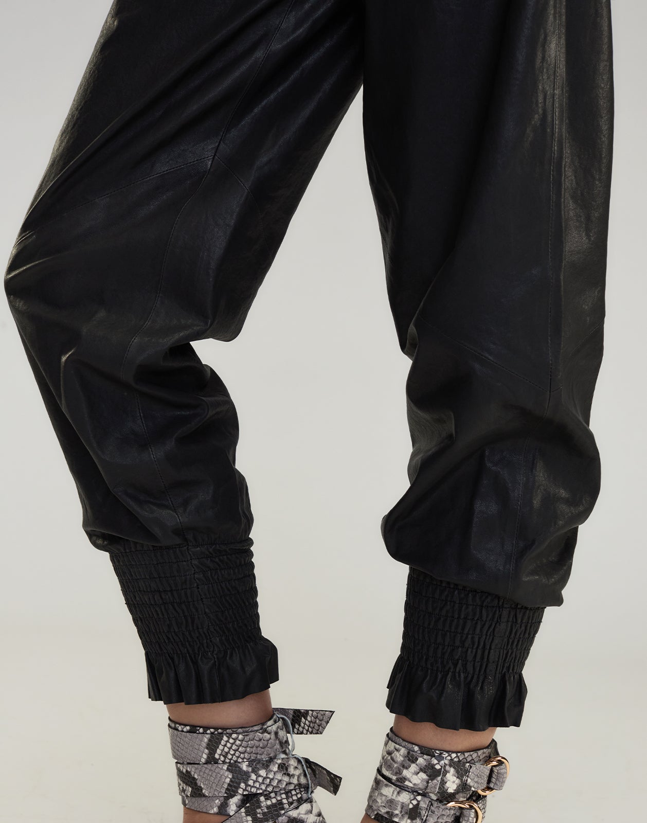 Cynthia Rowley London Leather Joggers