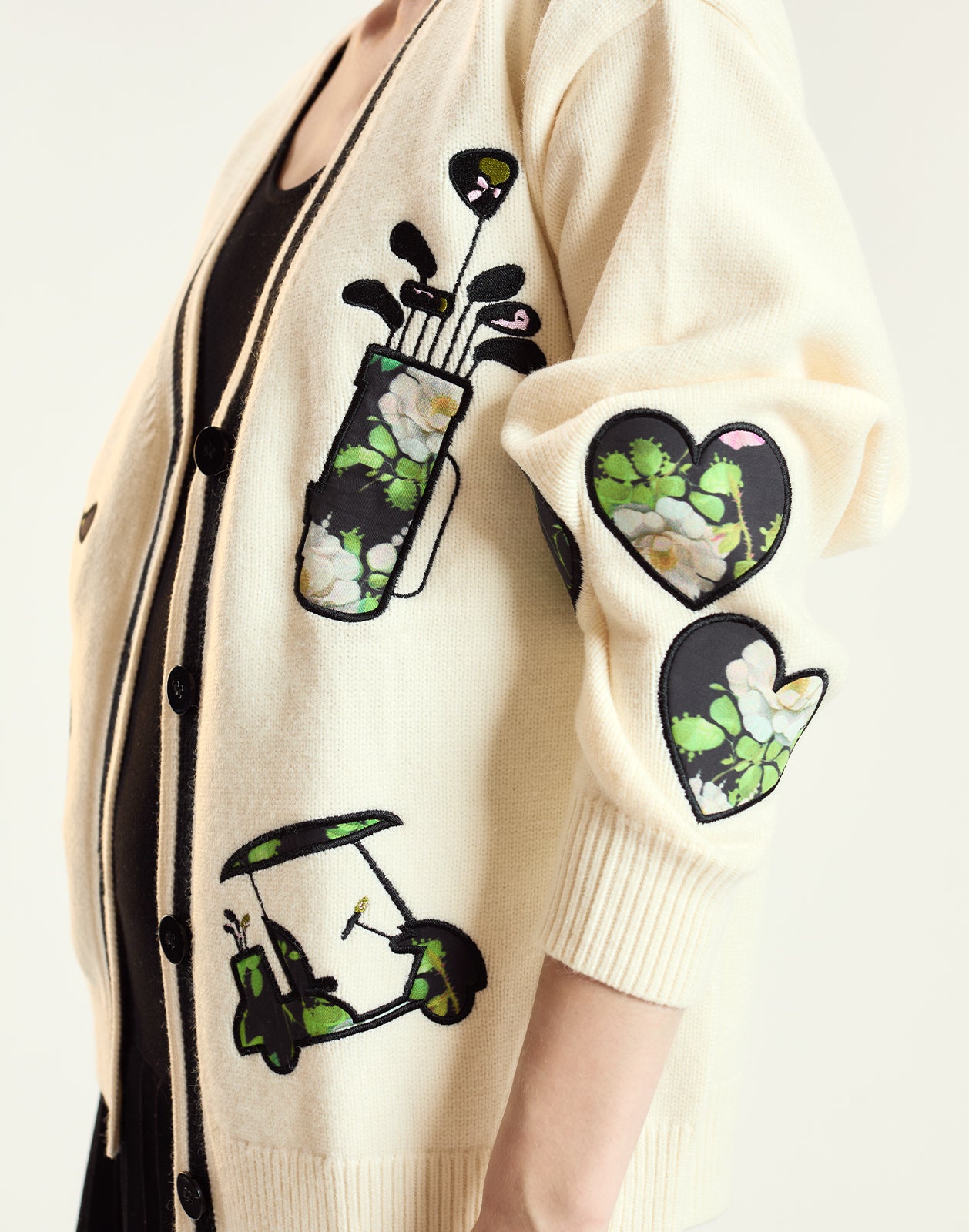 CR x Fore All Patchwork Cardigan