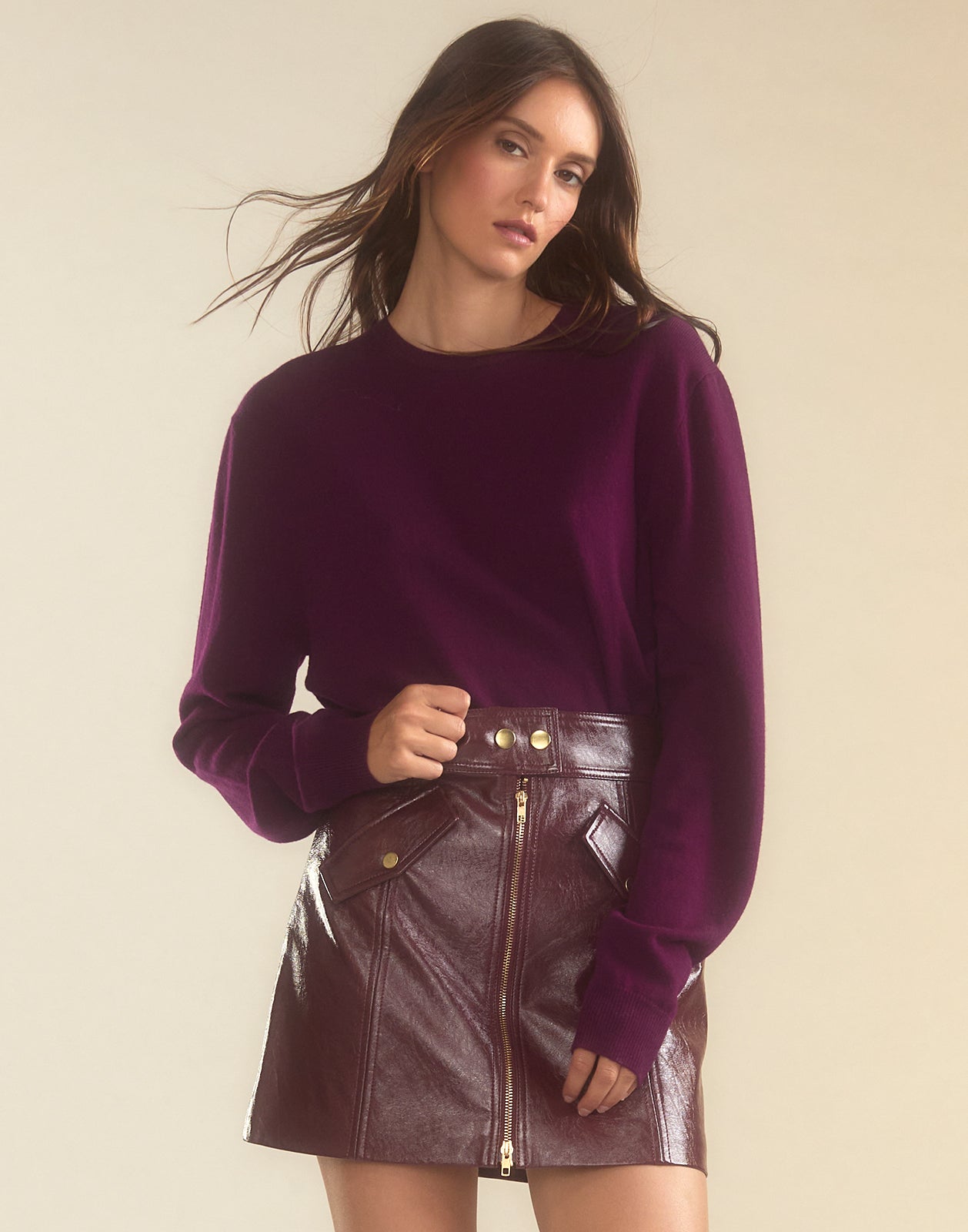 Harper Vegan Leather Skirt