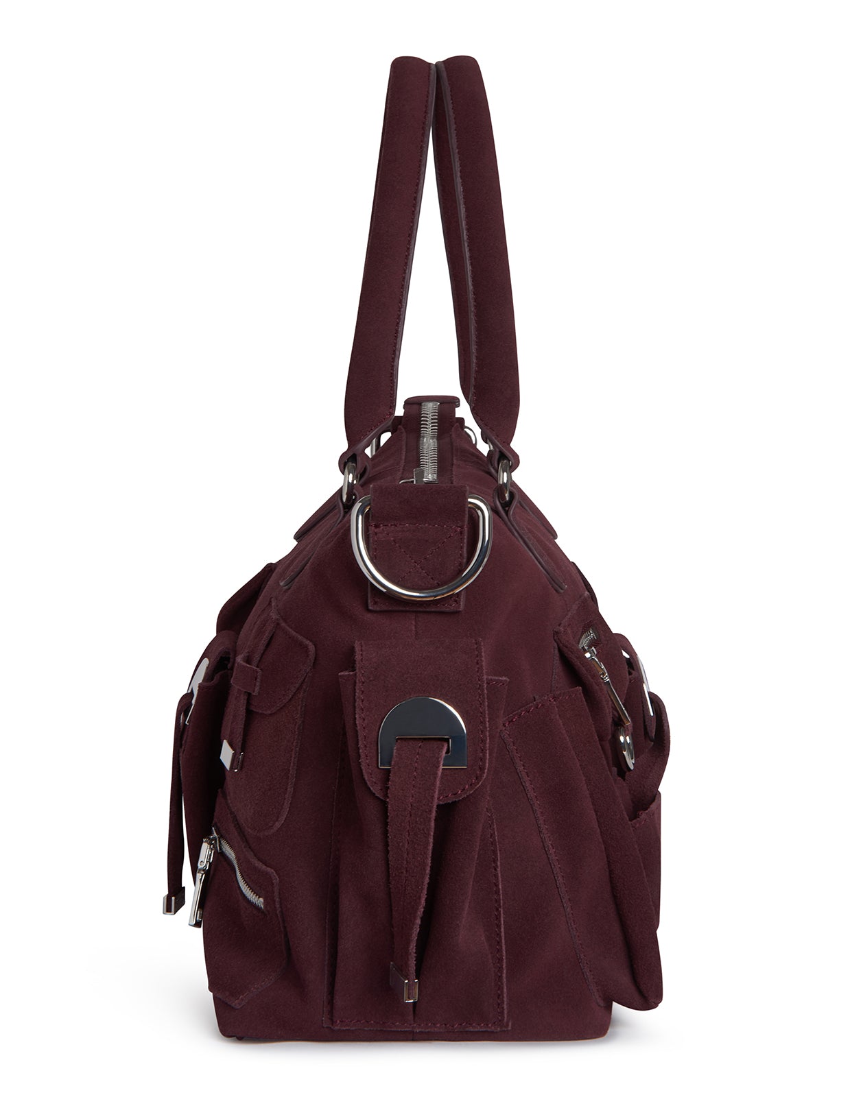 Cynthia Rowley Suede Cargo Pocket Shoulder Bag
