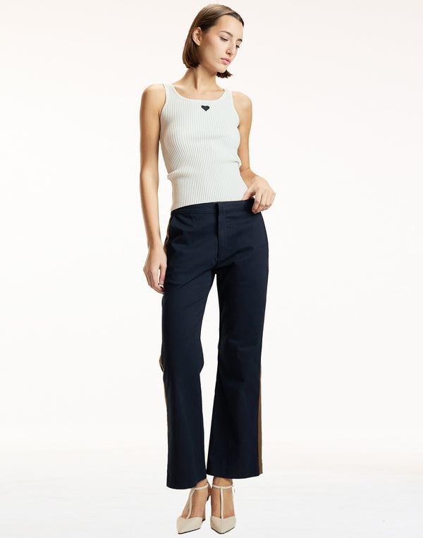 Riley Side Stripe Cropped Flare