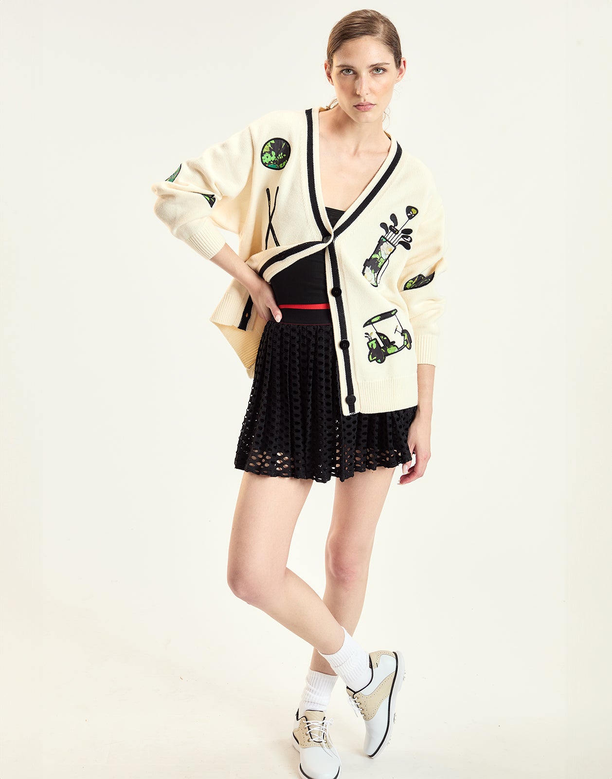 CR x Fore All Patchwork Cardigan