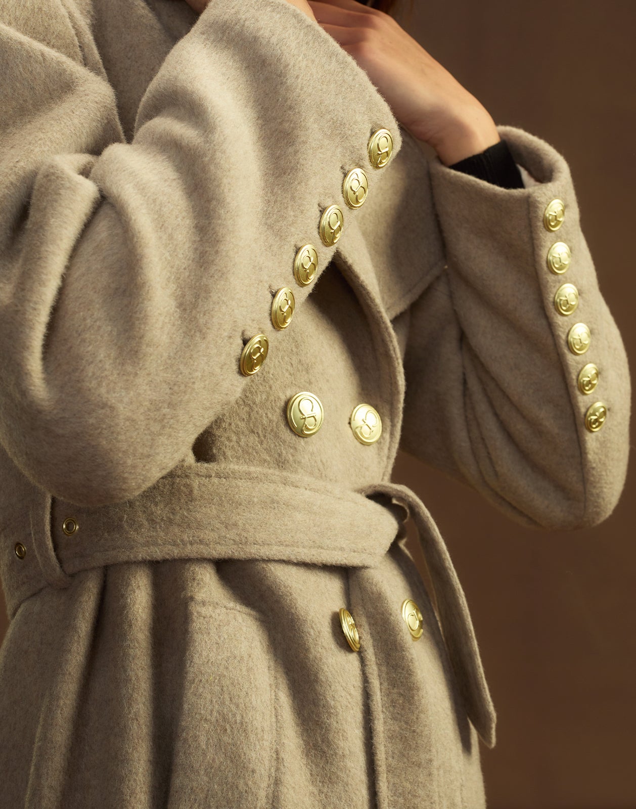 Cynthia Rowley Noa Wool Trench Coat