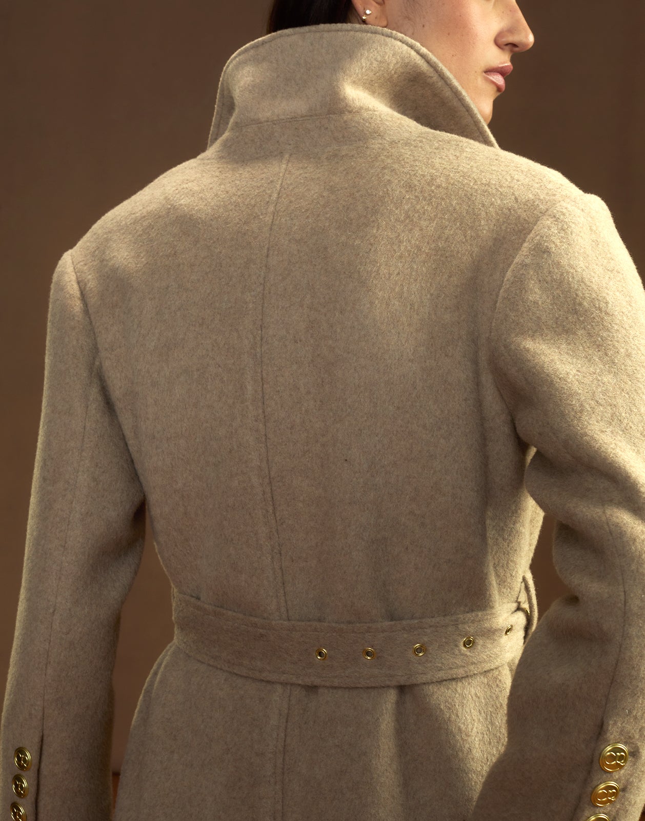 Cynthia Rowley Noa Wool Trench Coat