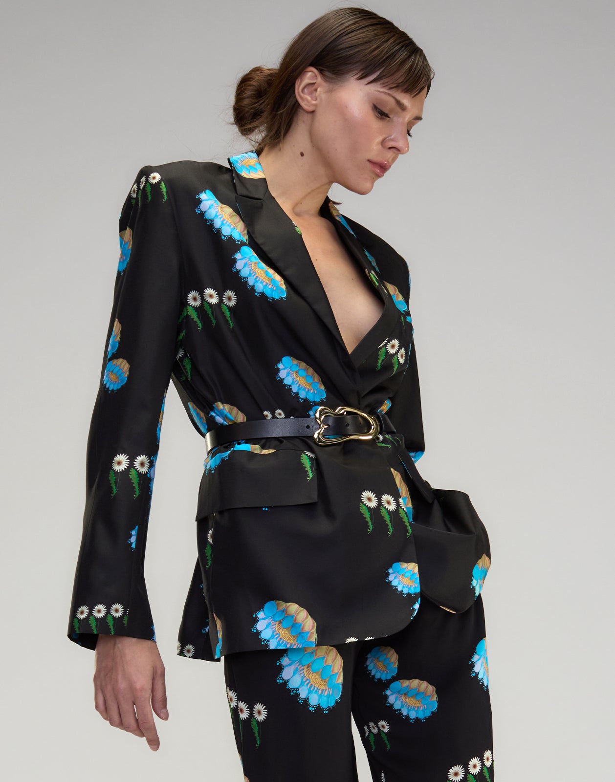 Cynthia Rowley Blake Silk Twill Blazer