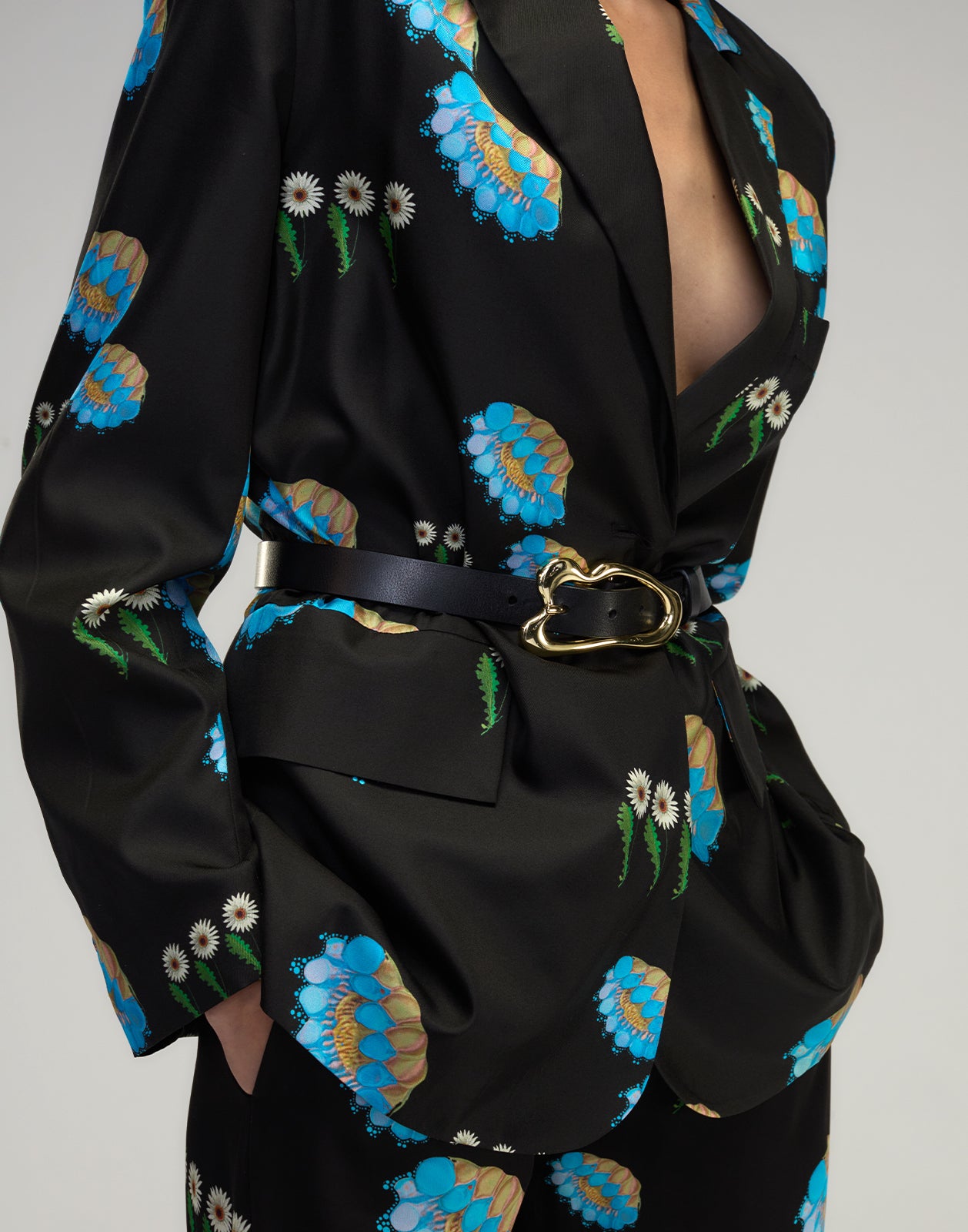 Cynthia Rowley Blake Silk Twill Blazer