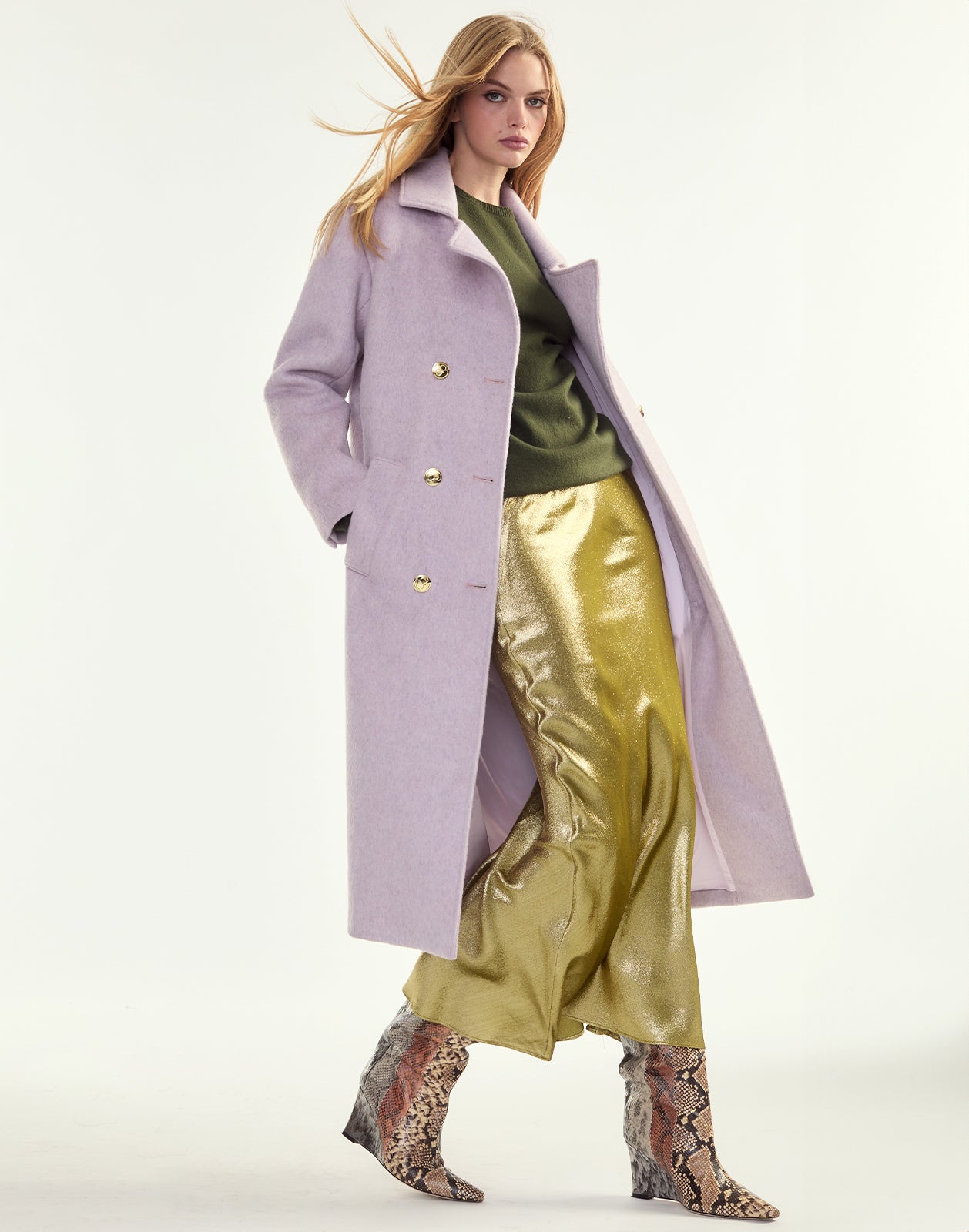 Cynthia Rowley Noa Wool Trench Coat