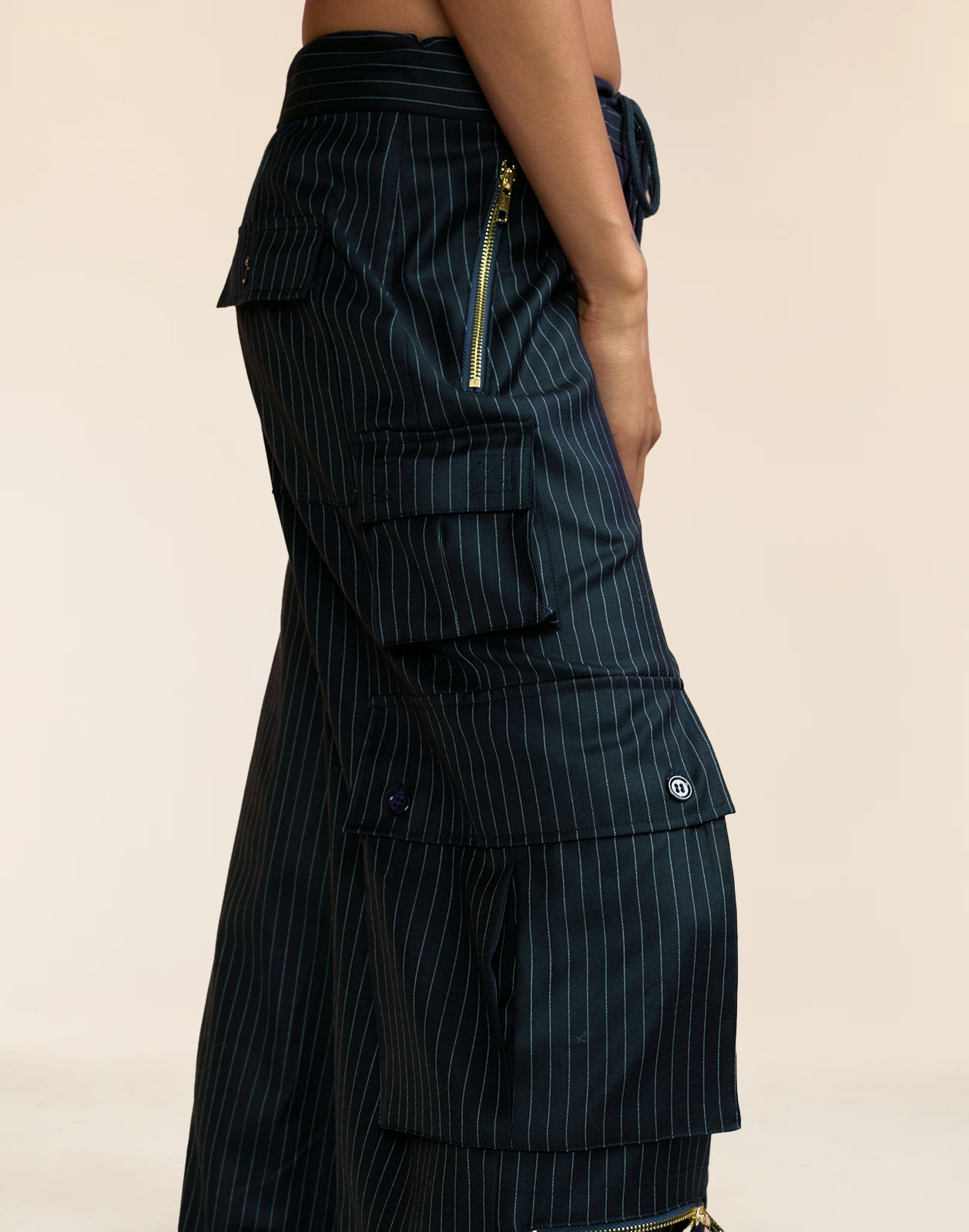 Pinstripe Cargo Pants