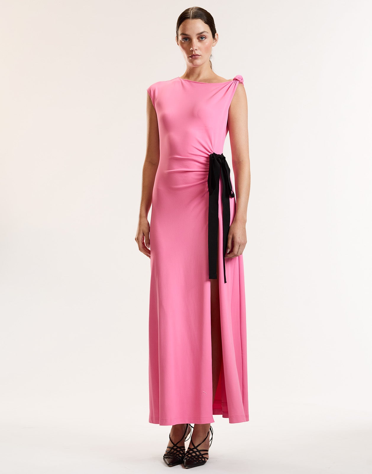 Valentina Shoulder Ribbon Tie Dress – Cynthia Rowley