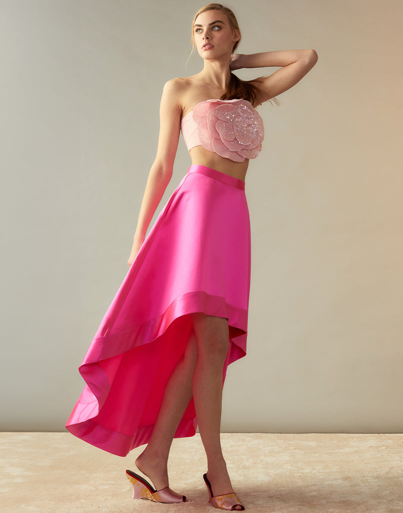 Livia Satin Skirt – Cynthia Rowley