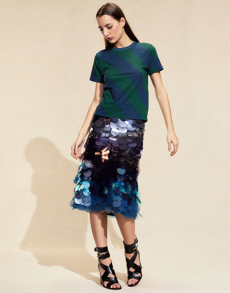 【NONCODE】Aurora Tiered Skirt Aurora Pleated Skirt Tan Alder Geo | Forever New