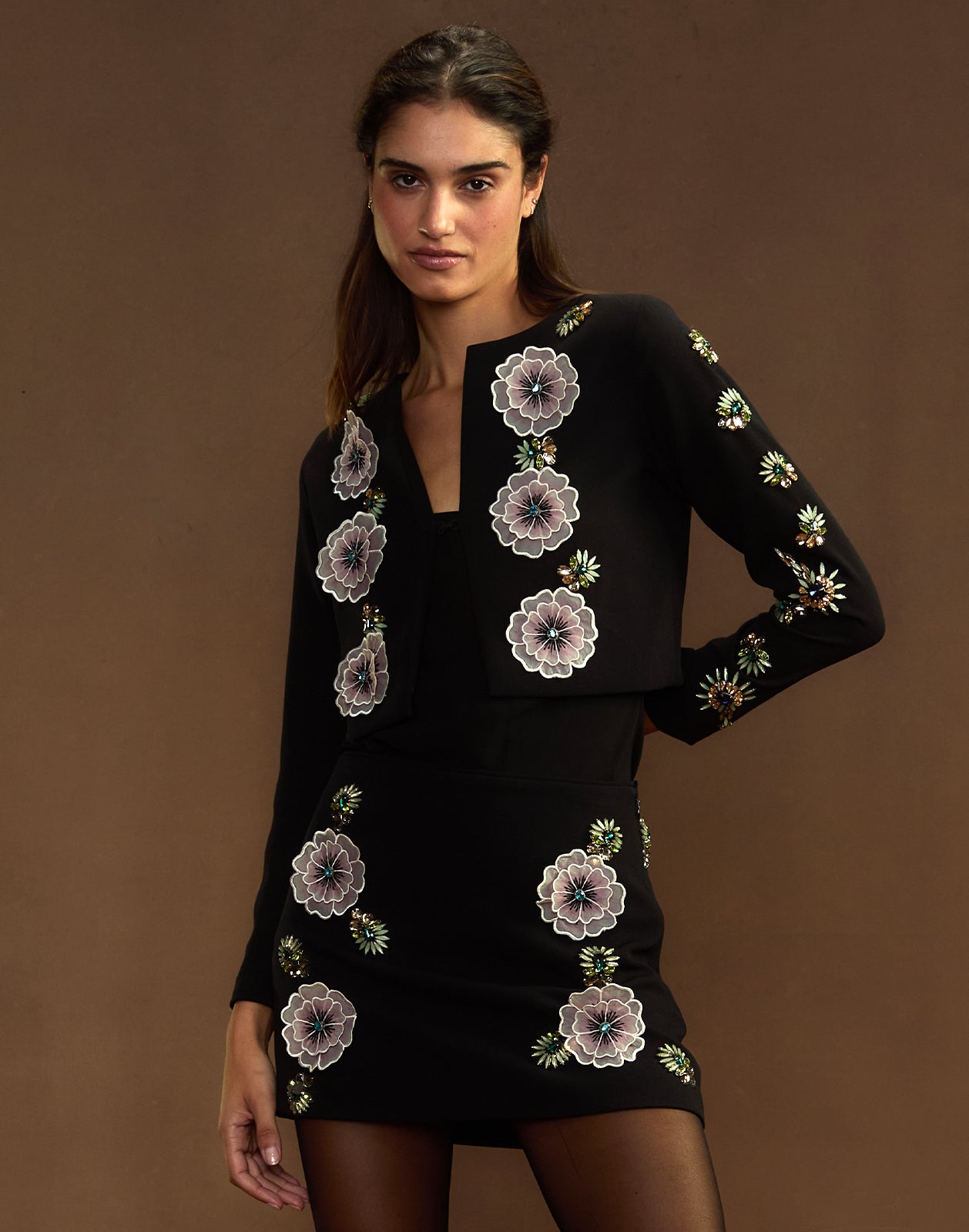 Cynthia Rowley Florencia Embellished Skirt