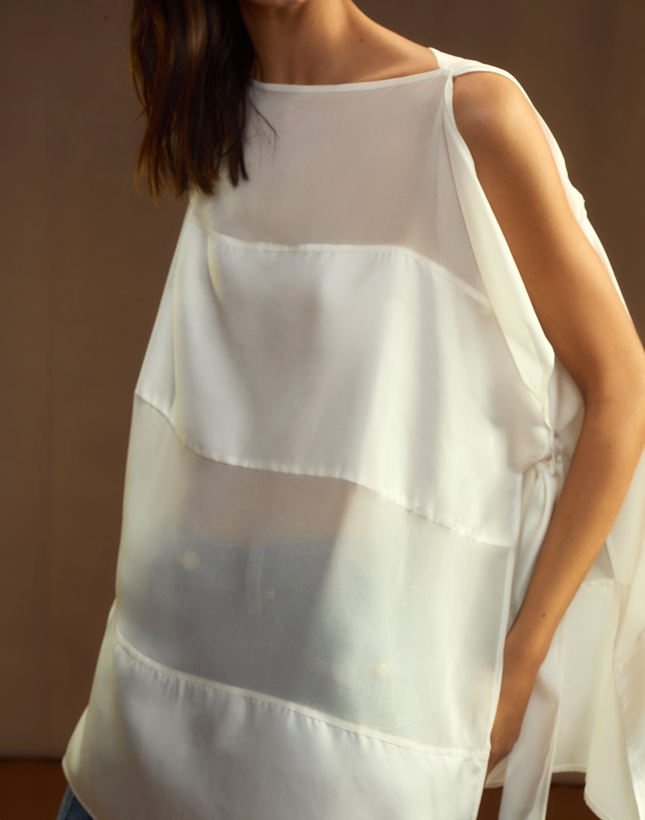 Cynthia Rowley Windswept Silk Blouse