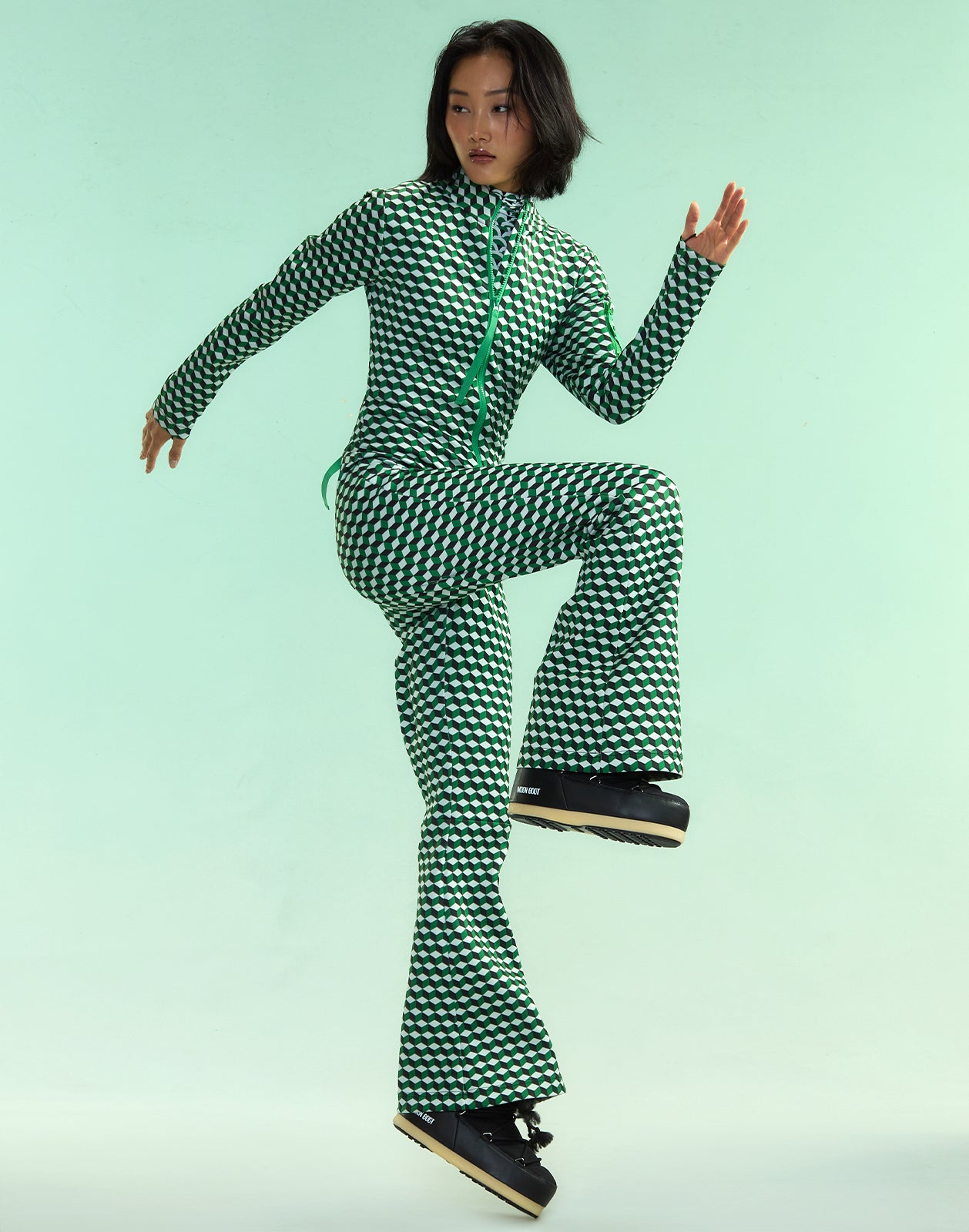 Cynthia Rowley Water Repellent Bonded Jumpsuit