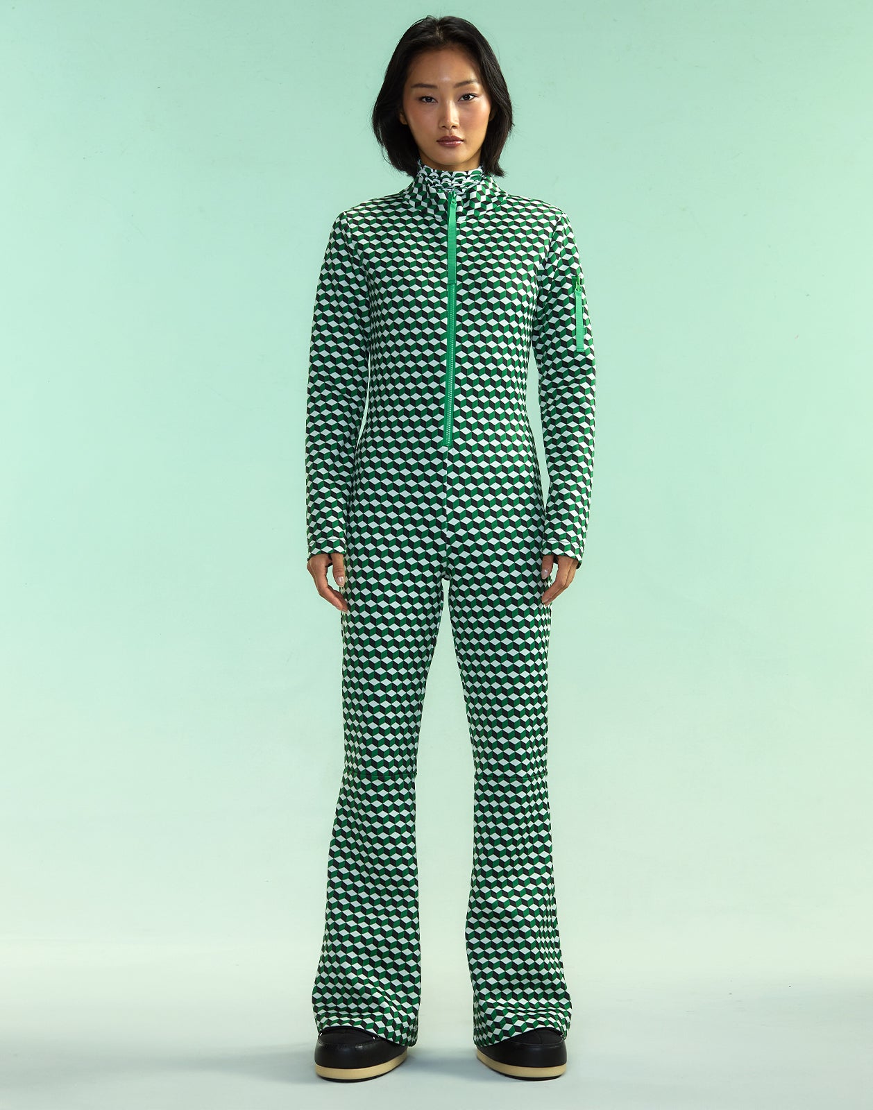Cynthia Rowley Water Repellent Bonded Jumpsuit