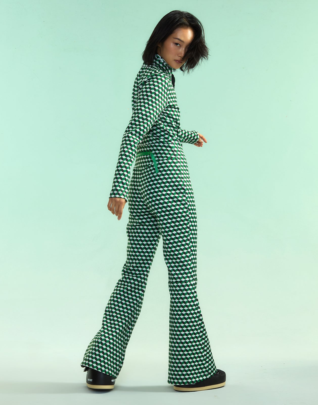 Cynthia Rowley Water Repellent Bonded Jumpsuit