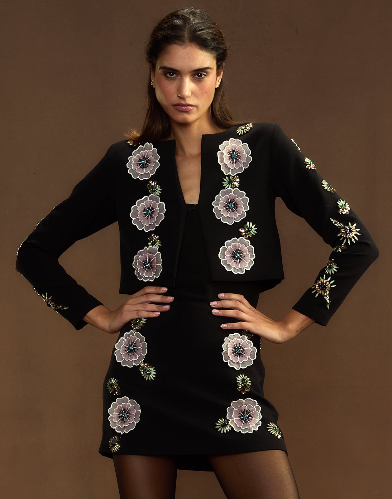 Cynthia Rowley Florencia Embellished Skirt