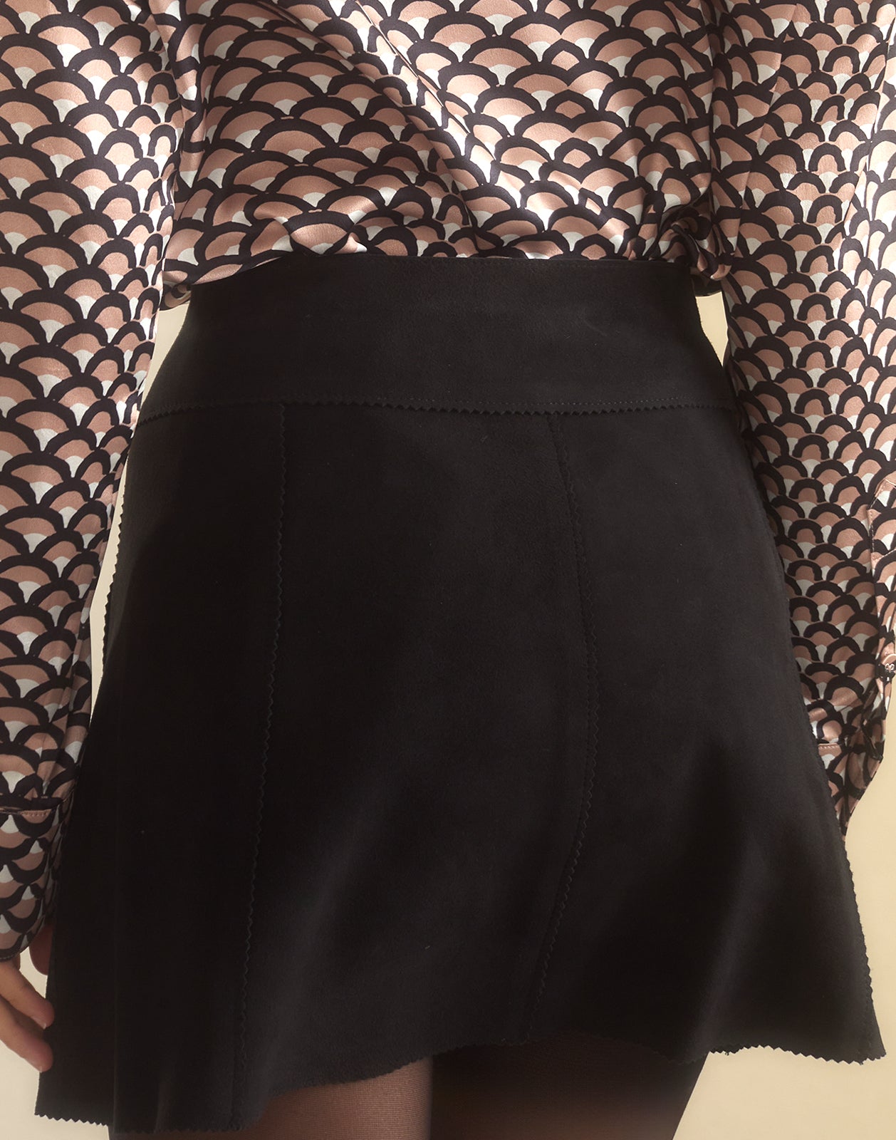 Cynthia Rowley Westward Suede Wrap Skirt