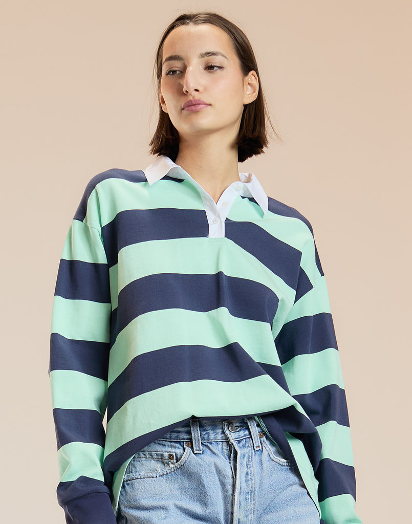 Ardie Striped Rugby Shirt – Cynthia Rowley