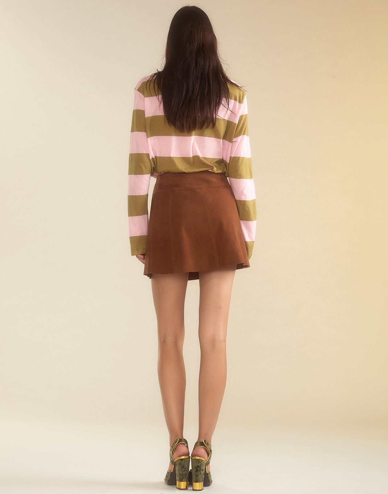 Cynthia Rowley Westward Suede Wrap Skirt