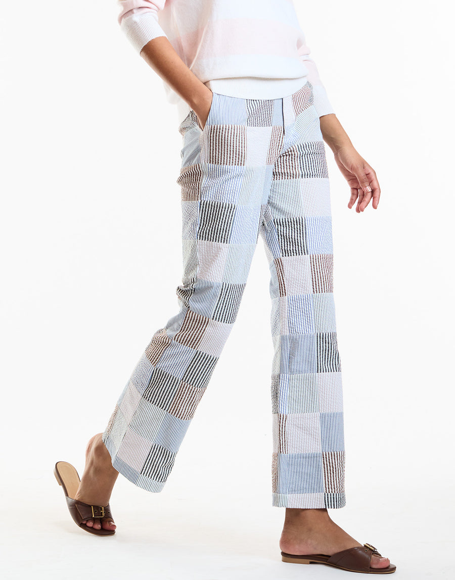 Multi Color Patchwork Trousers