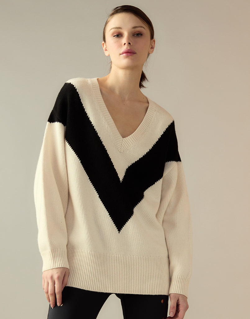 Collegiate V-Neck Sweater