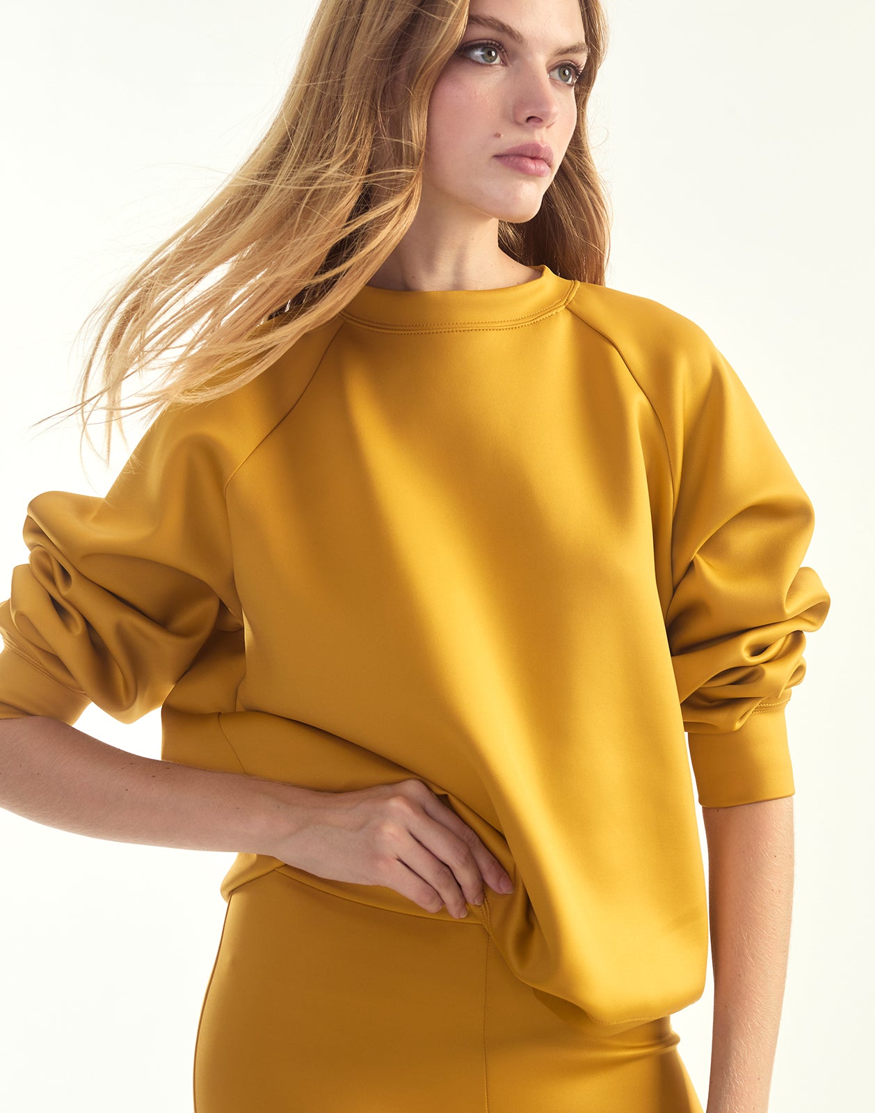 Cynthia Rowley Bonded Pullover Sweatshirt