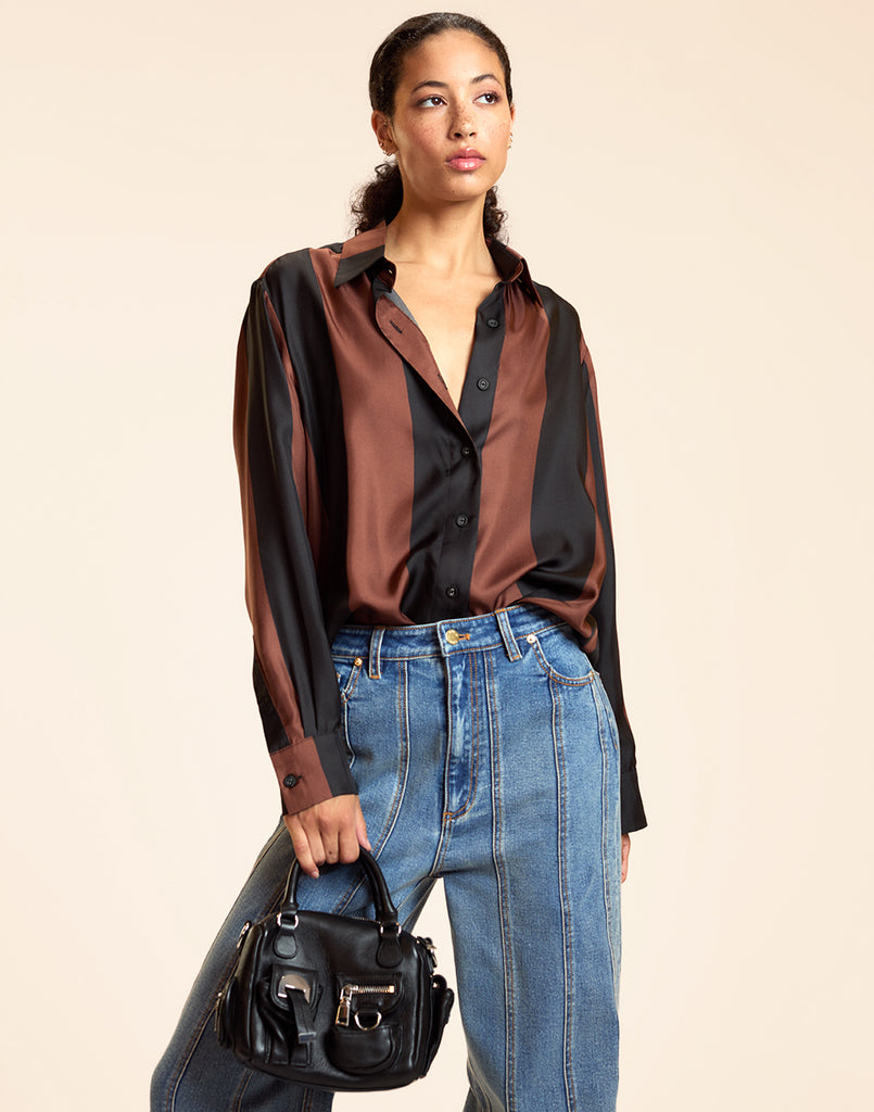 Collectible Stripe Silk Shirt