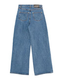 Embroidered Wide-leg Jean
