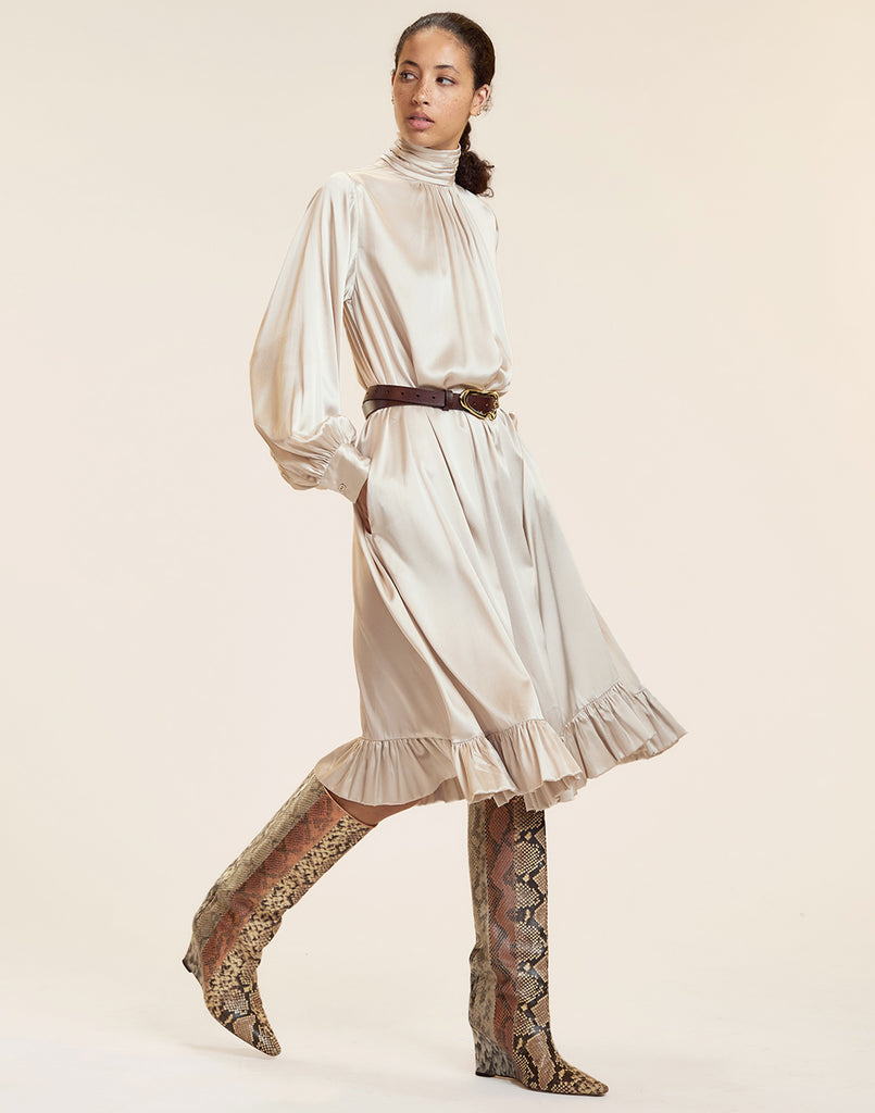 Monroe Silk Charmeuse Dress