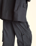 Cynthia Rowley Pinstripe Cargo Pants