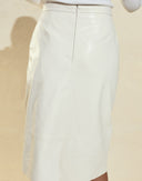 Cynthia Rowley The London Leather Midi Skirt
